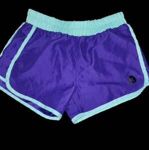 EUC! Hurley Deep purple and teal running shorts
